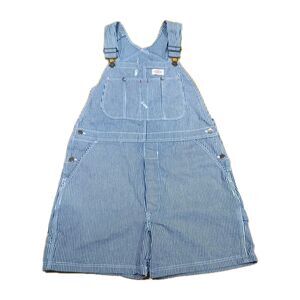 Vintage Dickies Hickory Pin Stripe Bib Overall Shorts Shortalls 90s Y2K 36 x 30